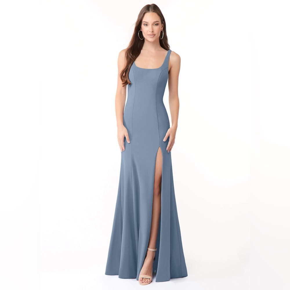 Azazie Arwen in Dusty Blue